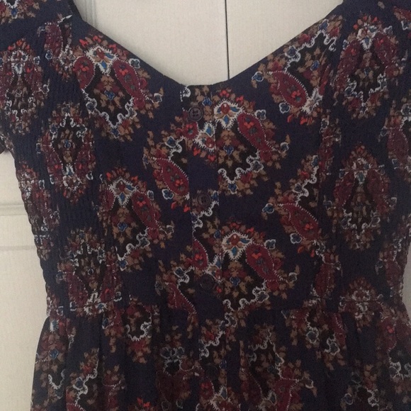 Floral Peasant Dress - Picture 3 of 3